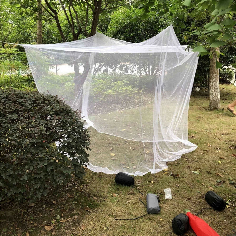 Cheap Goat Tents Square White Sleeping Outdoor Camping Mosquito Net Travel Camping Repellent Tent Hanging Bed Fishing Hiking with Storage Bag Tents 